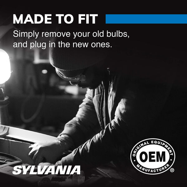 SYLVANIA 9003 SilverStar zXe Halogen Headlight Bulb, 2 Pack, , hi-res